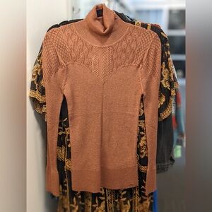 Elegant brick colored Turtleneck Sweater